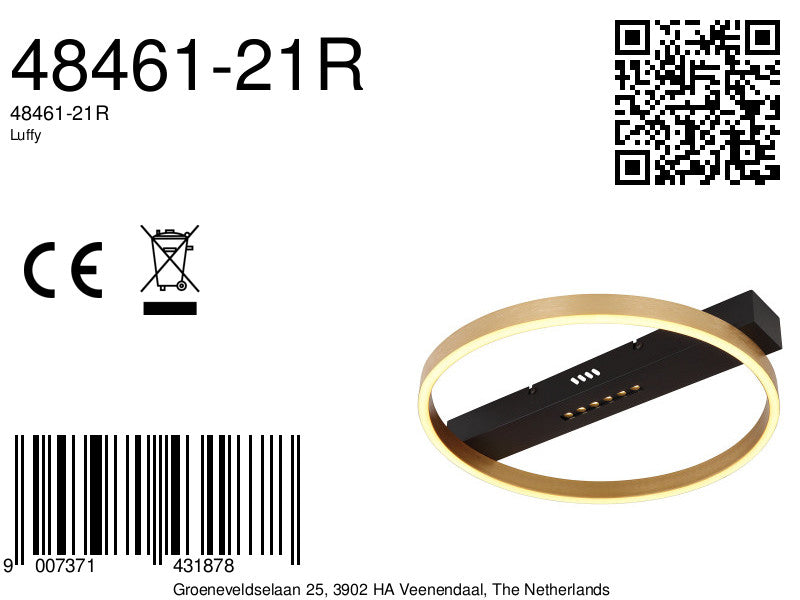 moderne-zwarte-metalen-plafondlamp-globo-luffy-variant-image8a