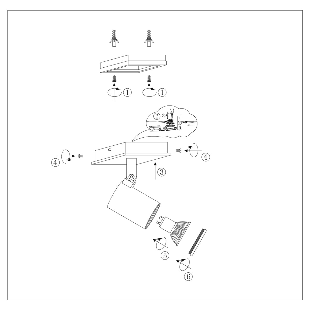 moderne-zwarte-metalen-spot-steinhauer-points-noirs-variant-image9