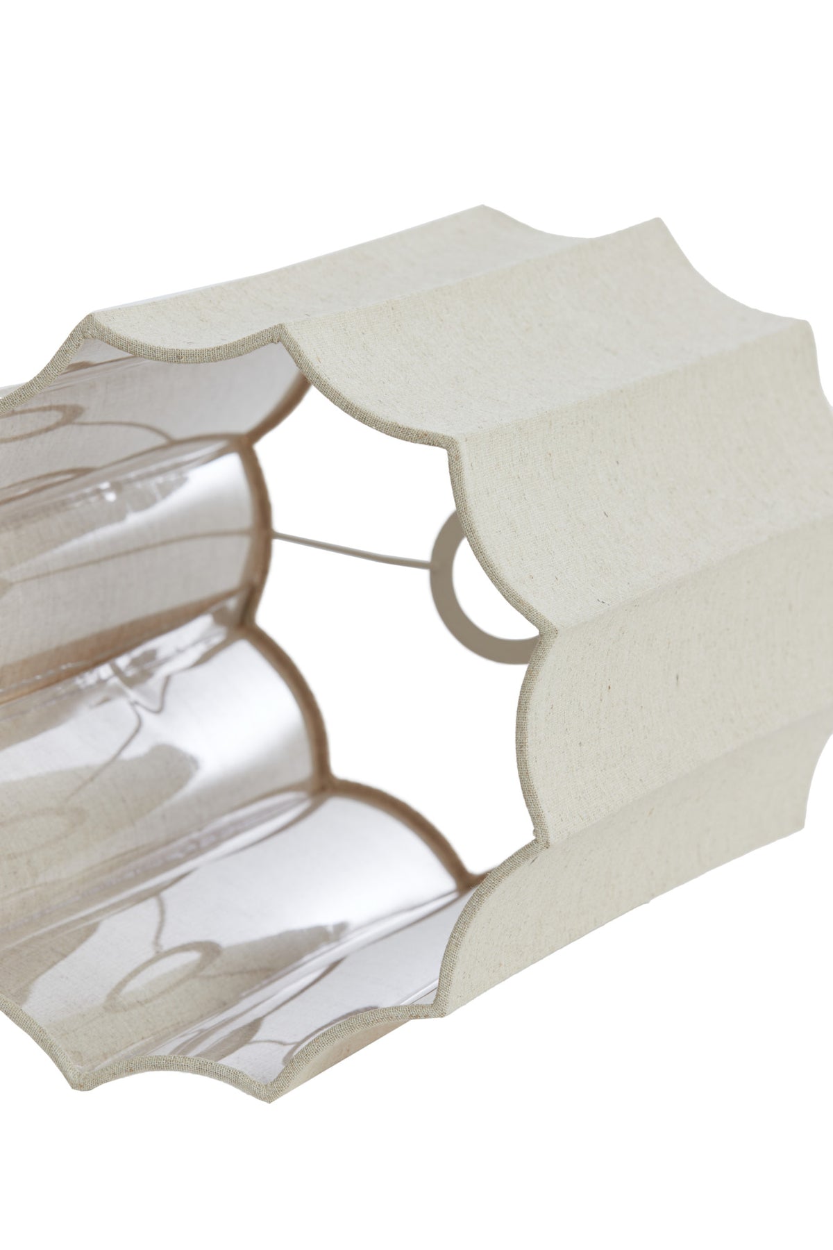 Bézs pliszírozott lámpabúra – Light & Living Disli – méretrajz