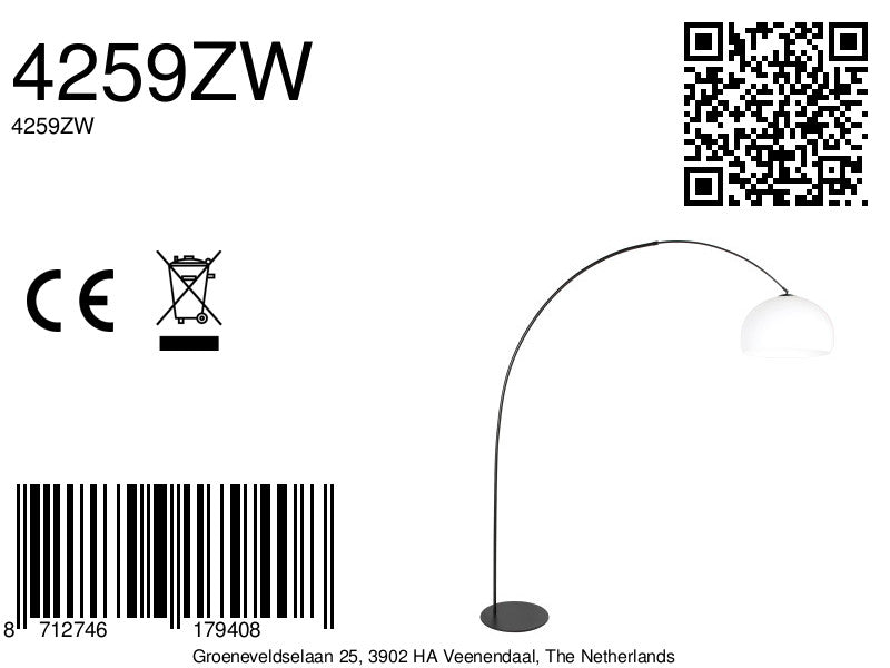 traditionele-zwarte-booglamp-met-witte-kap-anne-lighting-curve-variant-image8a