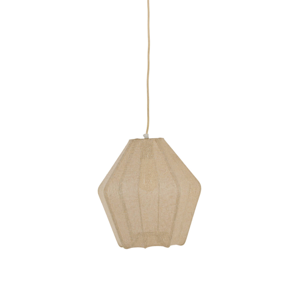 Piccola lampada a sospensione in juta color naturale Light & Living Tambisan