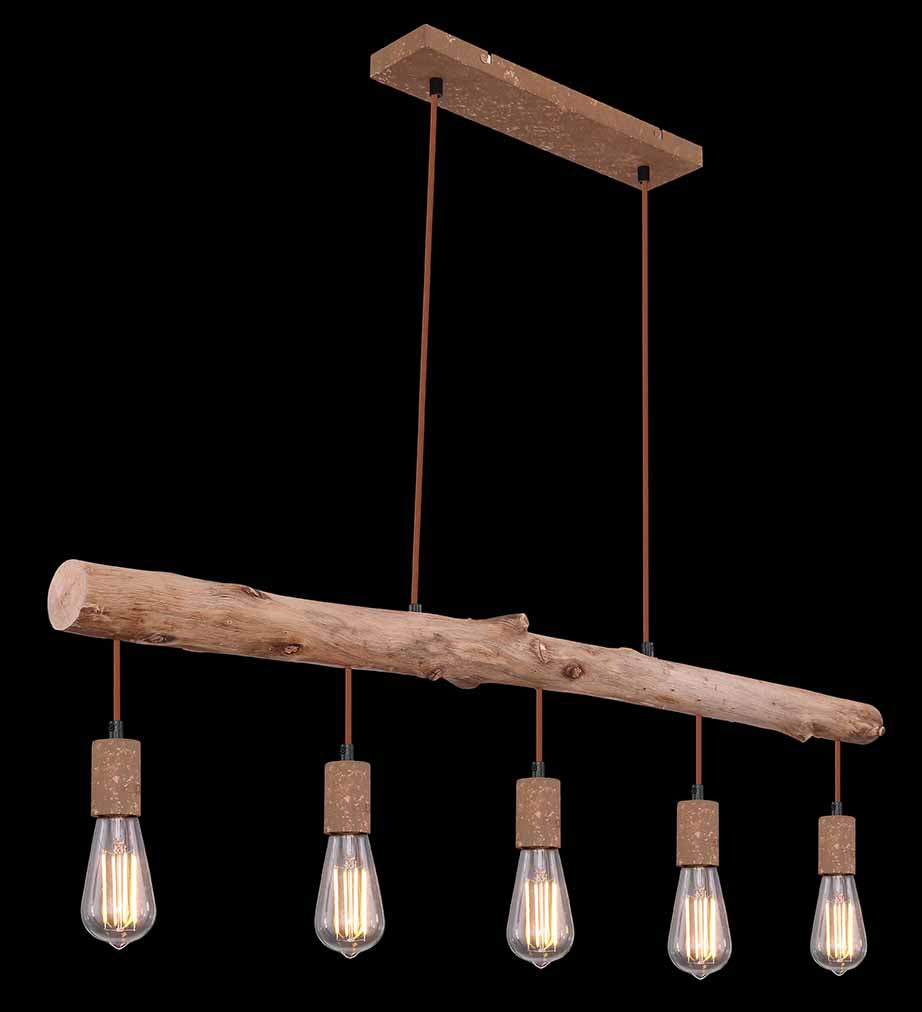 Globo JAKOB Brown 5-Light Pendant Lamp – image 4