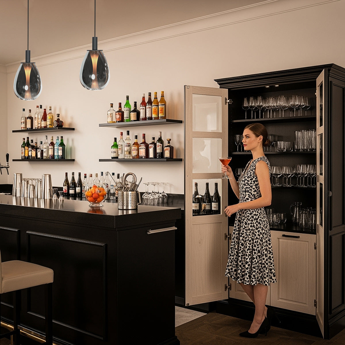 compacte-hanglamp-zwart-met-smoke-glas-steinhauer-glimsy-variant-image2