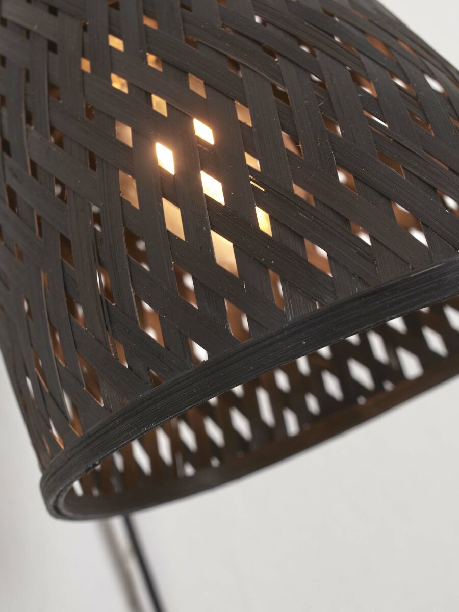 Wall Lamp Bamboo Black GOOD&MOJO Java – dimension drawing