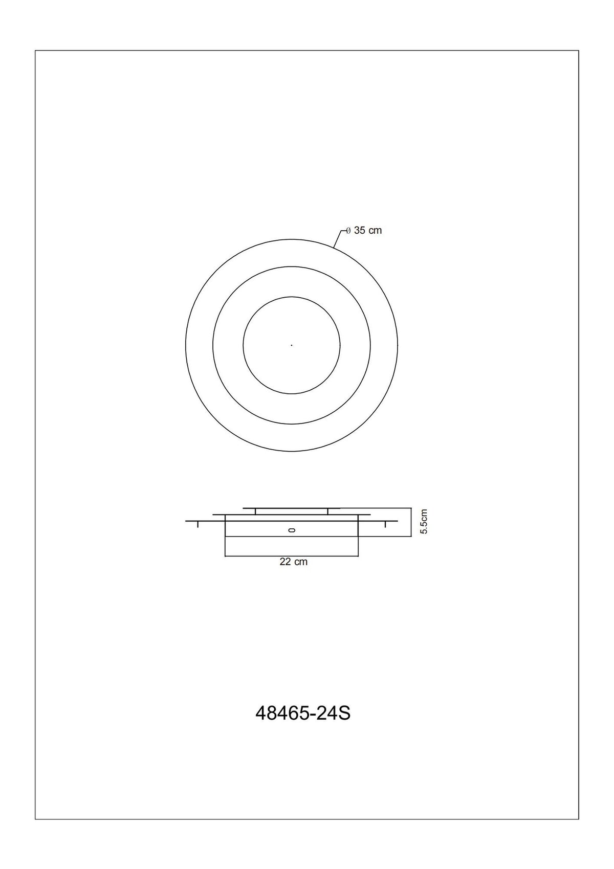 Piccola lampada a soffitto LED metallica color argento – immagine 4