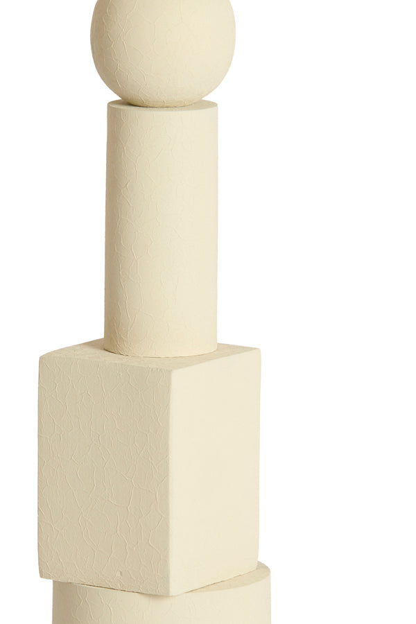 Piccolo piede in metallo color crema Light & Living Viviane – immagine 5