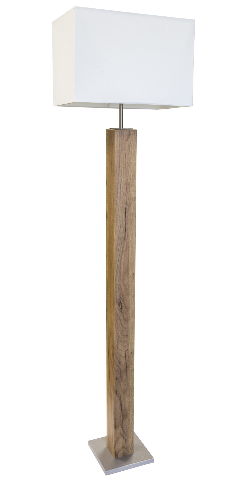 Elegante lampada da terra in legno color legno – immagine 1
