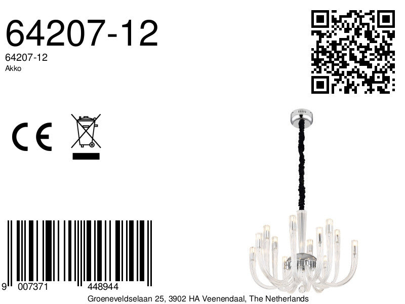12-lichts-chromen-design-kroonluchter-metaal-glas-globo-akko-variant-image8a