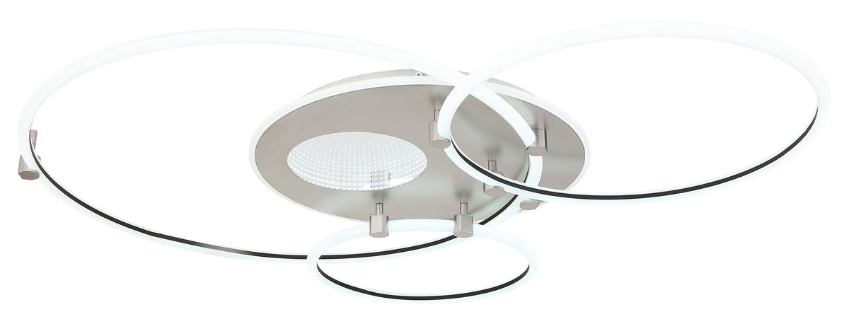 Lampadario LED in metallo bianco raffinato – disegno con le misure