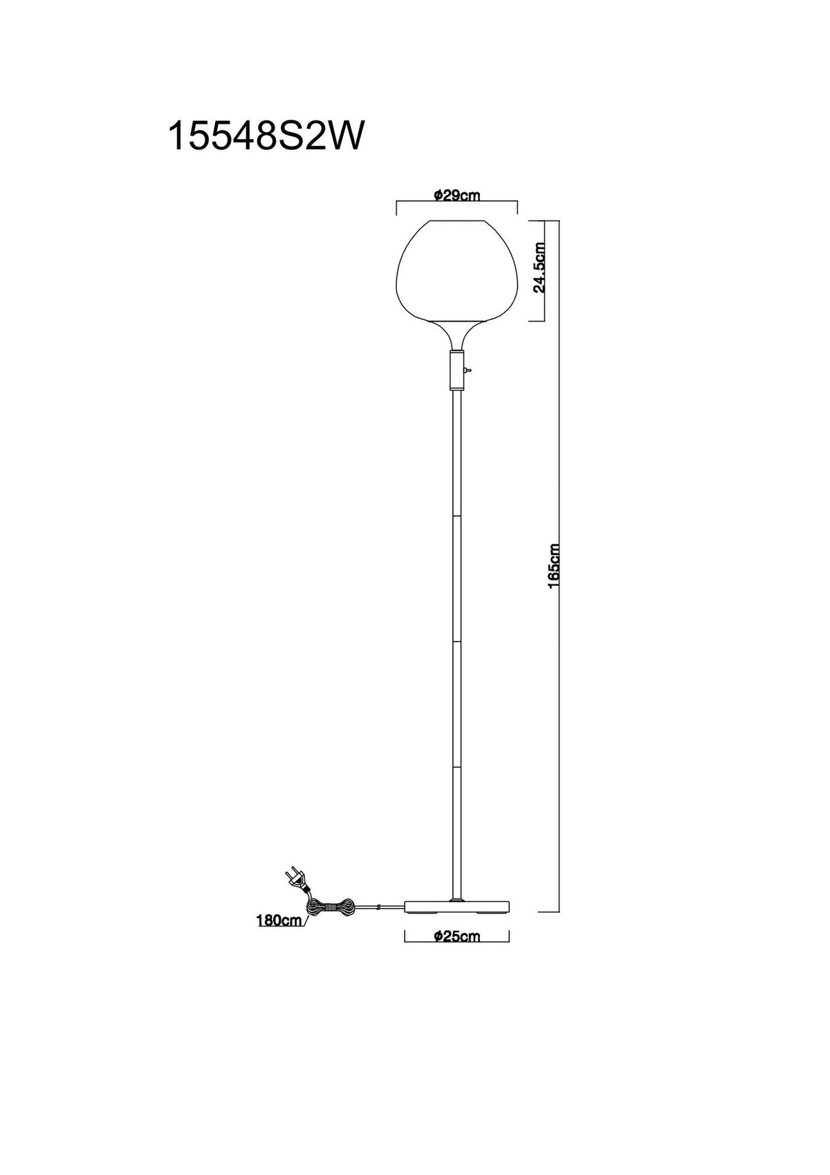 Очарователна бяла стъклена floor lamp – изображение 5
