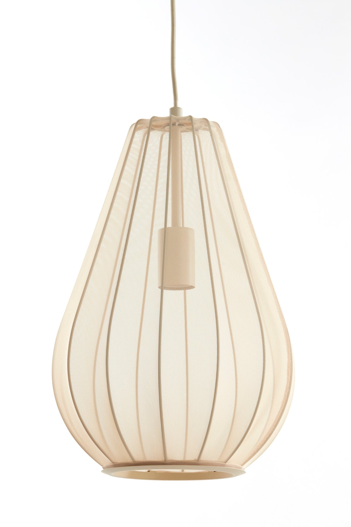 Béžové textilné závesné svietidlo Itela Light & Living – rozmerový nákres