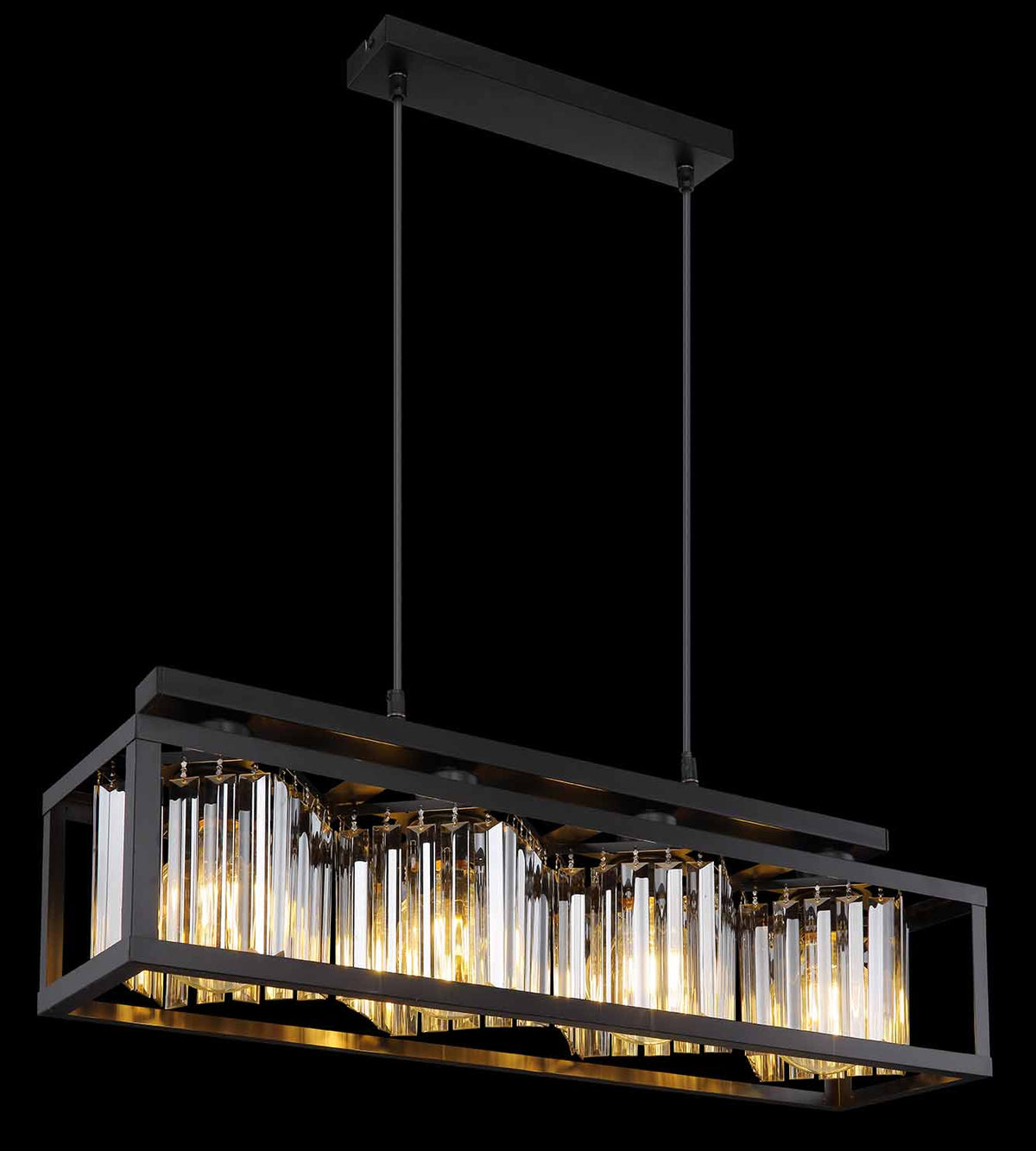 Globo Mathilde Black Metal & Glass Pendant Light – image 3
