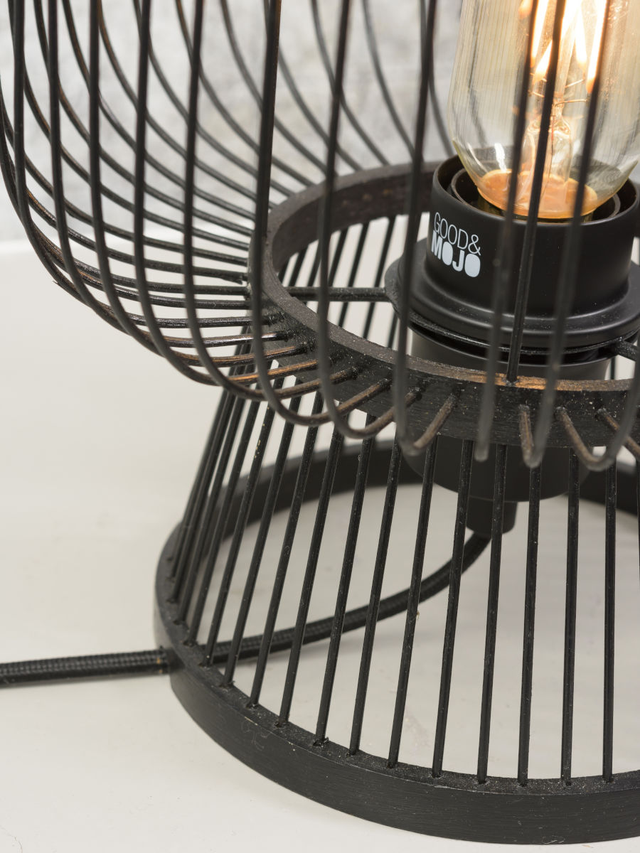 Table Lamp Black Bamboo GOOD&MOJO CANGO – dimension drawing