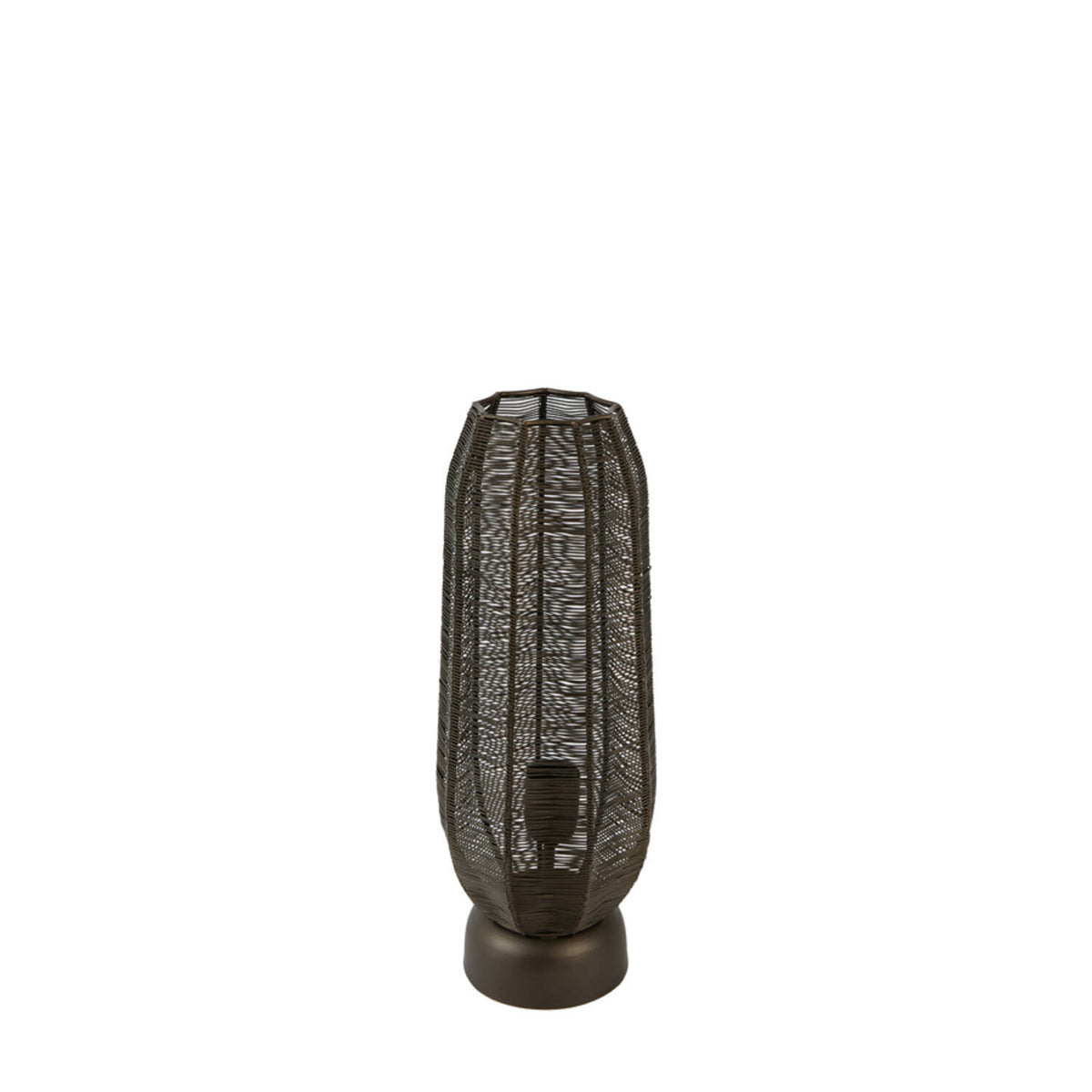 Piccola lampada da tavolo in metallo bronzato Light & Living Samret