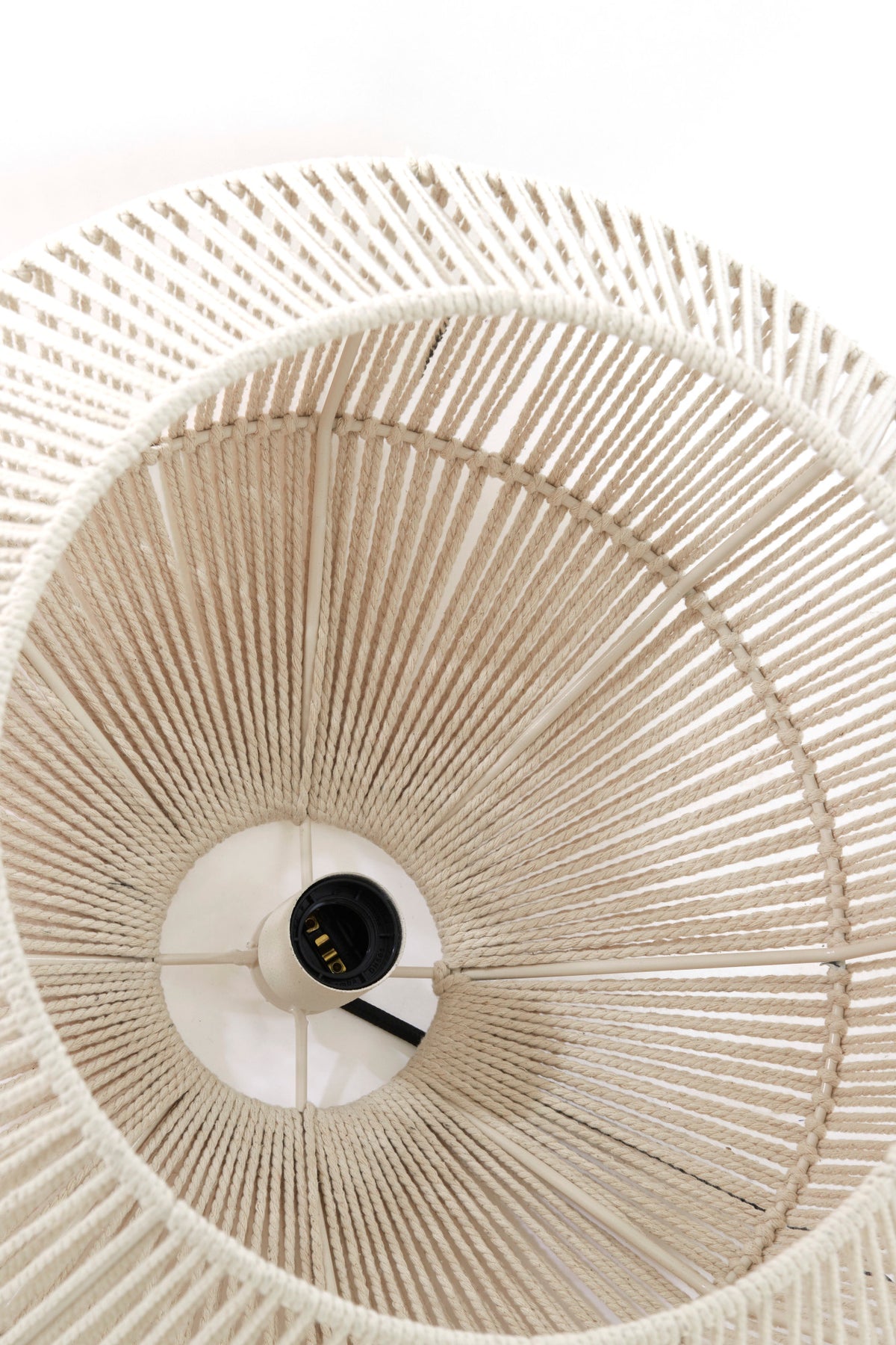Light & Living Deya Beige Jute Pendant Light – dimension drawing