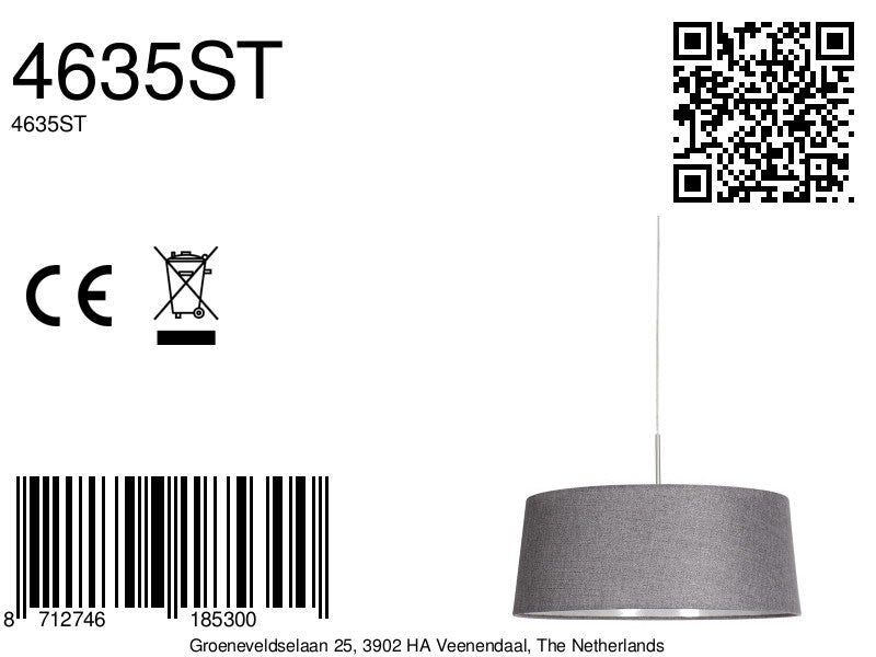 staalkleurige-pendel-met-grijze-linnen-kap-steinhauer-sparkled-light-variant-image8a