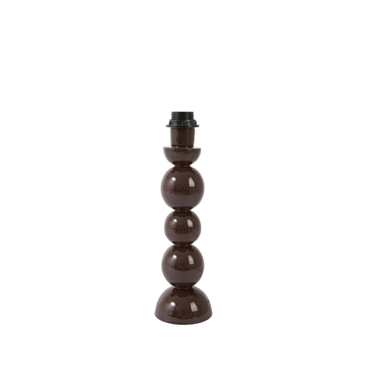 Pequeno suporte de lâmpada metálico castanho-escuro Light & Living Barles