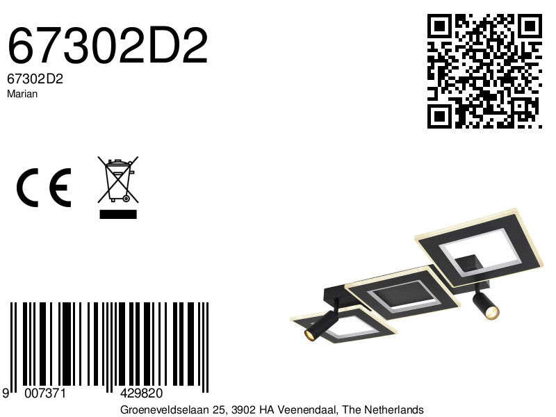 zwarte-hoekige-plafondlamp-spots-l-globo-marian-variant-image8a