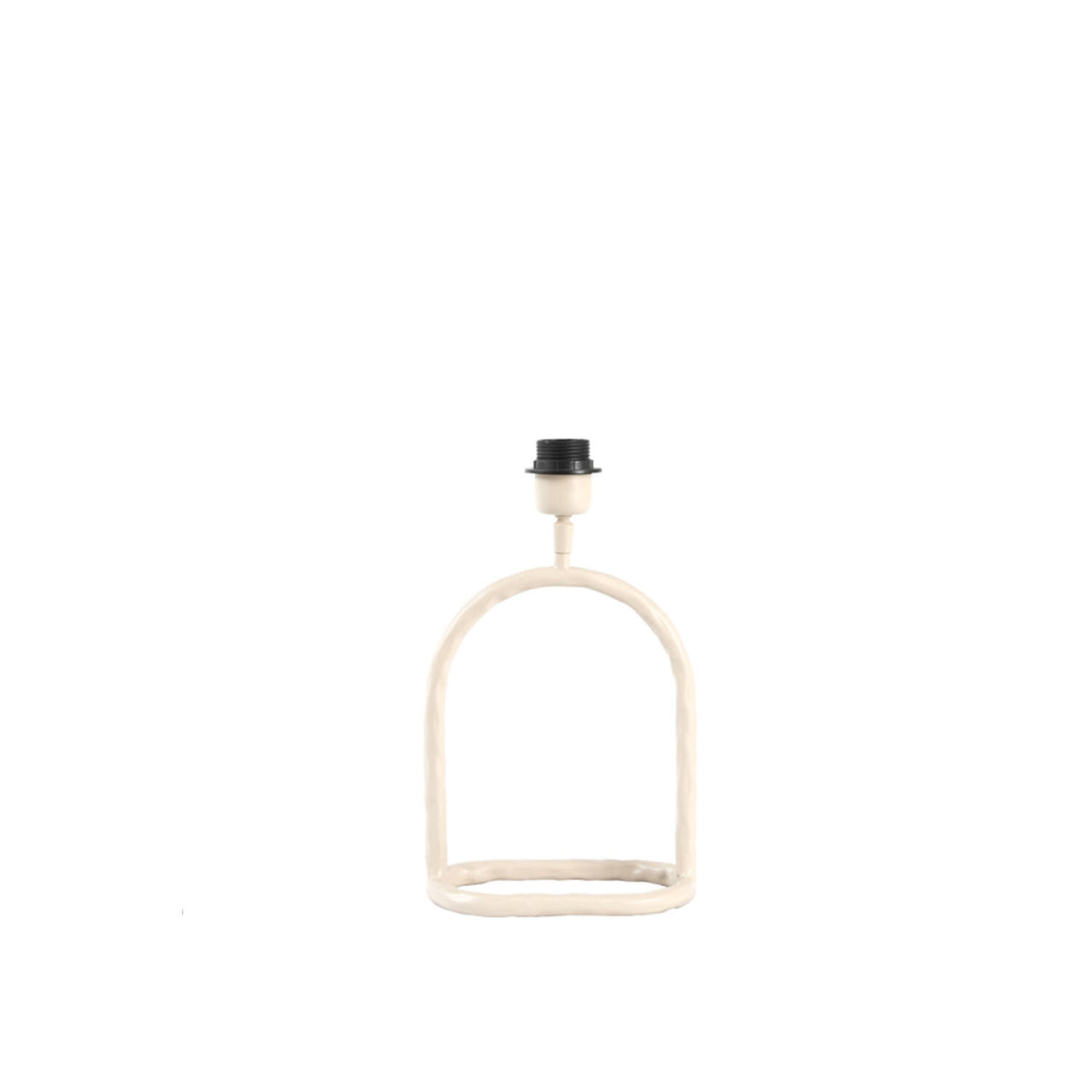 Lille cremefarvet metal lampefod Light & Living Eliora