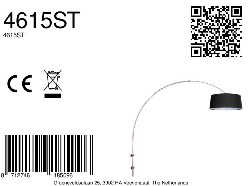 staalkleurige-boog-wandlamp-met-zwarte-kap-steinhauer-sparkled-light-variant-image8a