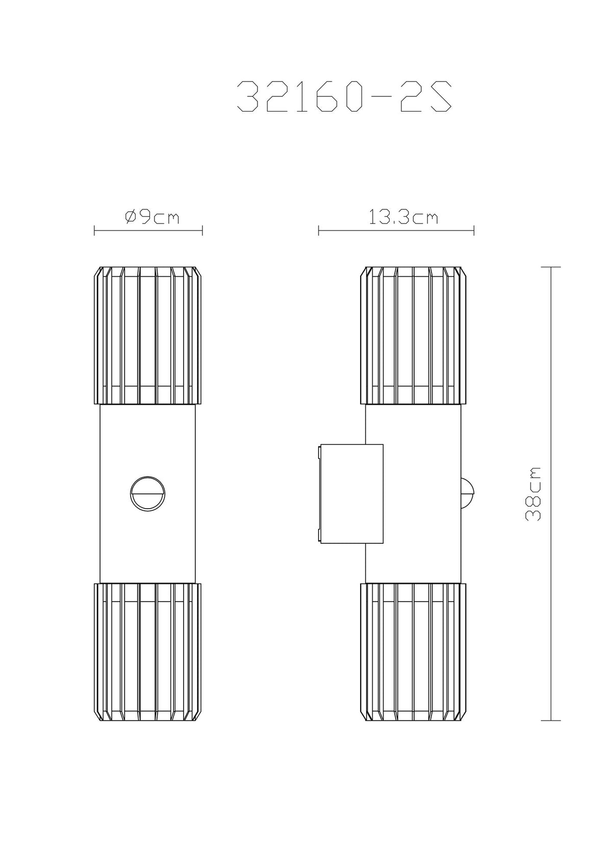 Modern antracitfärgad aluminium utomhusvägglampa – bild 6
