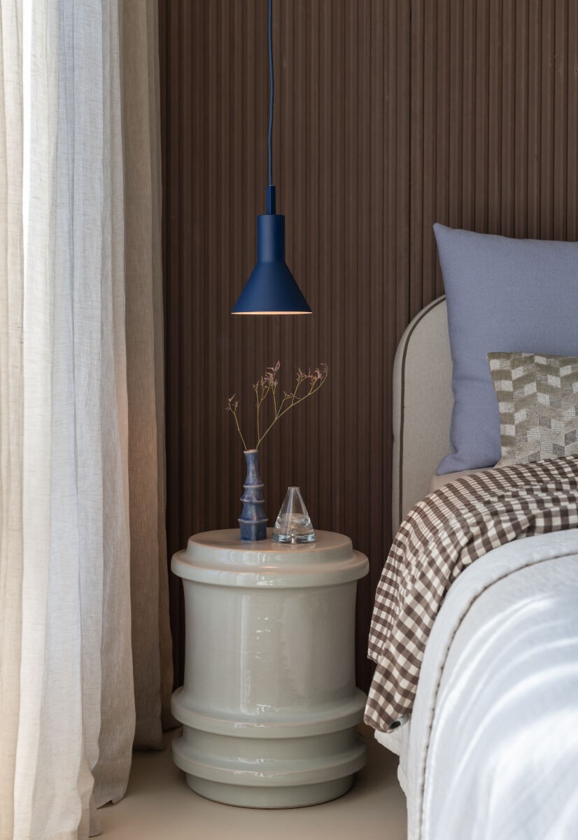 Lampadario in metallo blu scuro raffinato It's About RoMi Stavanger – disegno con le misure