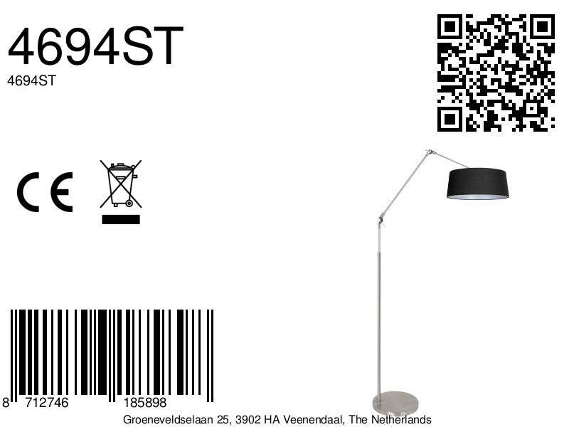 staalkleurige-booglamp-met-zwarte-linnen-kap-steinhauer-prestige-chic-variant-image8a
