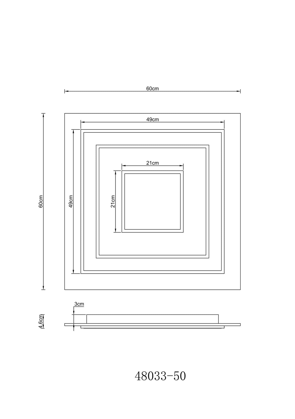 Lampada a soffitto LED in plastica antracite grande e stilosa – immagine 5
