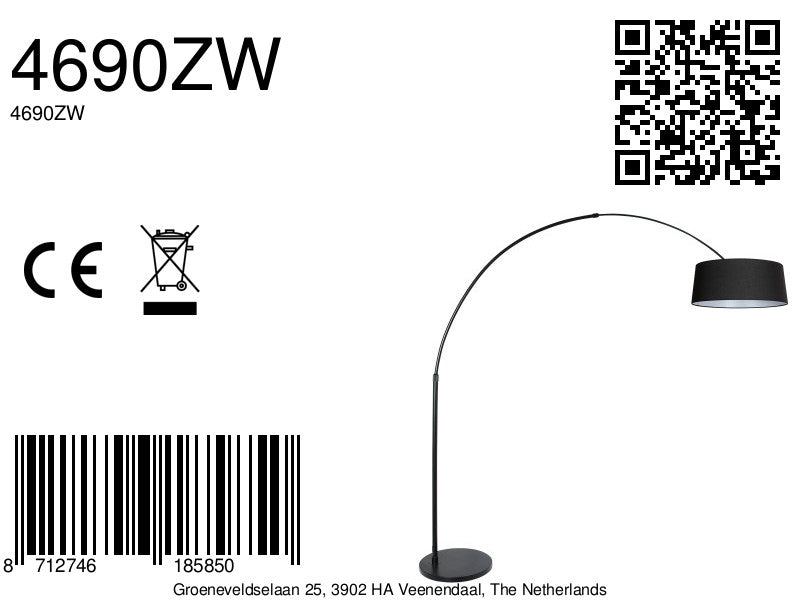 moderne-zwarte-booglamp-met-zwarte-linnen-kap-steinhauer-sparkled-light-variant-image8a