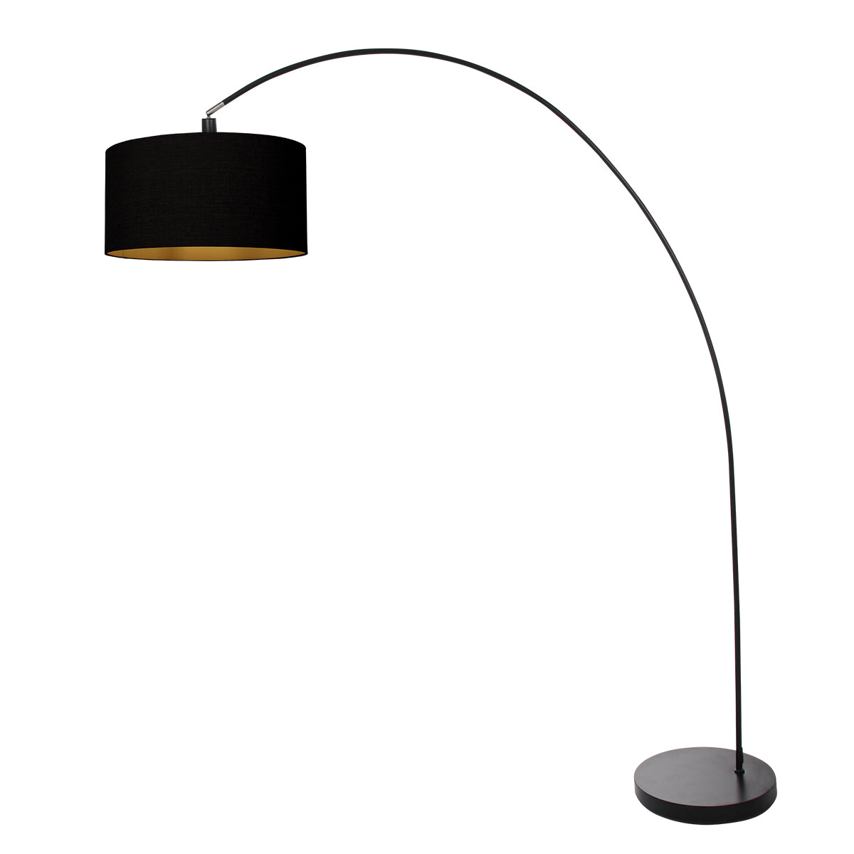 zwarte-boogvloerlamp-met-linnen-kap-en-goudkleurige-binnenzijde-mexlite-solva-variant-image1
