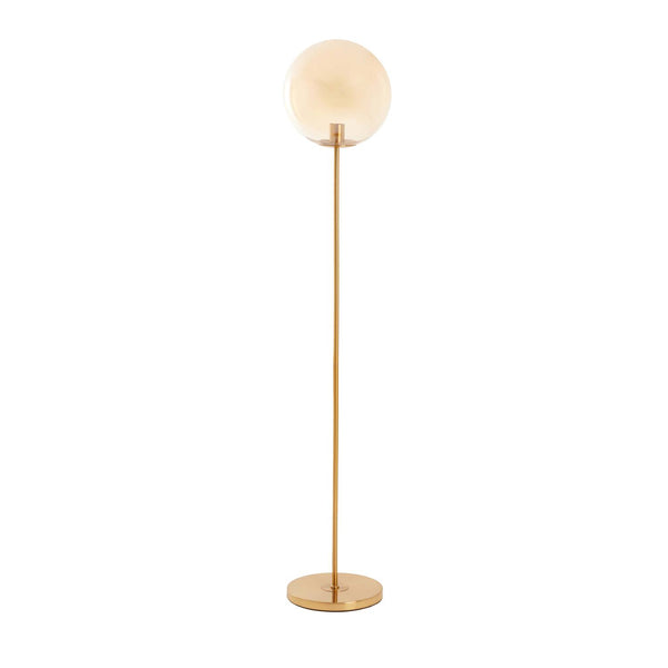 Light & Living Medina vloerlamp met amberkleurig glas