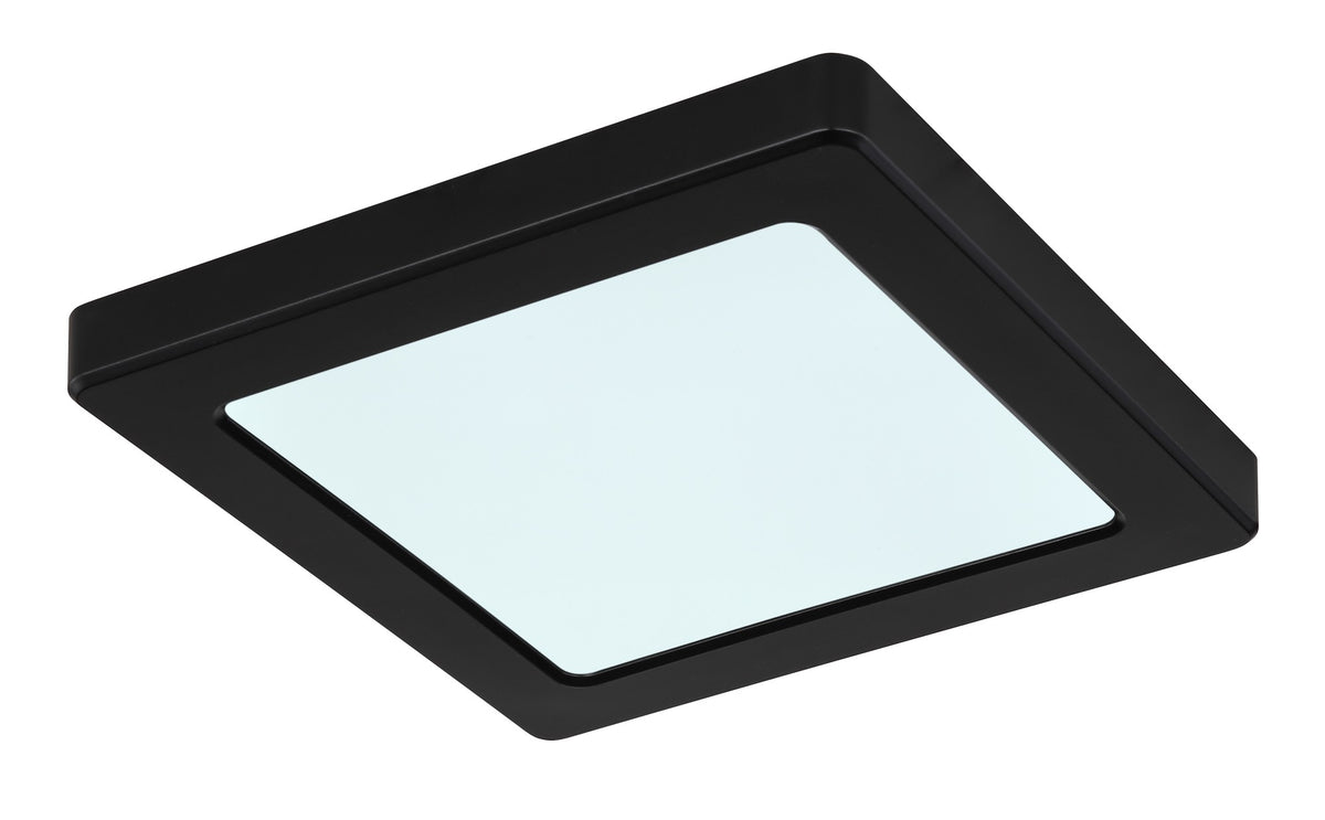Zwarte kunststof plafondlamp met vierkant frame en opaalwitte lichtplaat – afbeelding 6