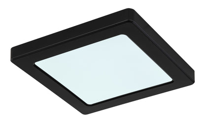 Zwarte kunststof plafondlamp met vierkant frame en opaalwitte lichtplaat – afbeelding 6