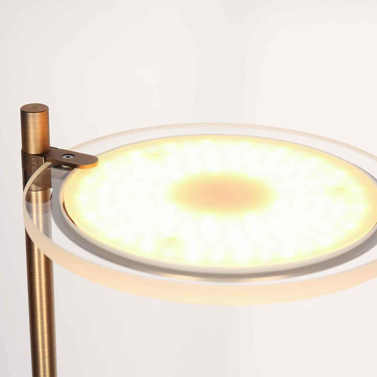 Bronzová LED stojací lampa Steinhauer Turound – obrázek 4