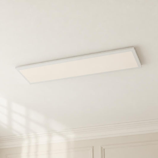 Plafoniera LED bianca Globo Rosi, 80 cm – foto d'ambiente