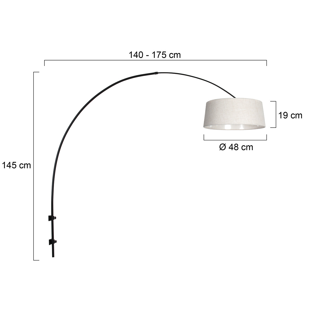 zwarte-boog-wandlamp-met-cremekleurige-linnen-kap-steinhauer-sparkled-light-variant-image7