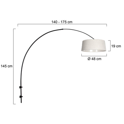 zwarte-boog-wandlamp-met-cremekleurige-linnen-kap-steinhauer-sparkled-light-variant-image7