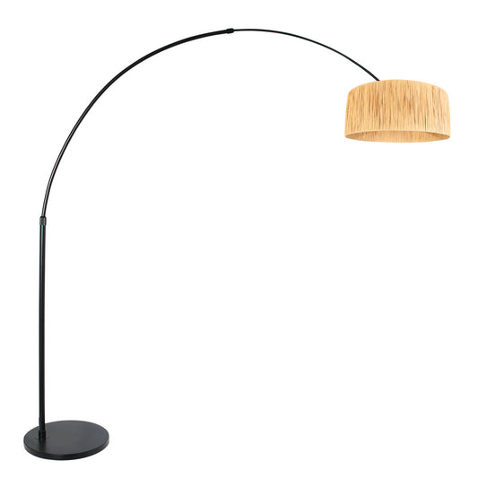 booglamp-zwart-met-bamboe-kap-60-cm-steinhauer-nox-light-main-image