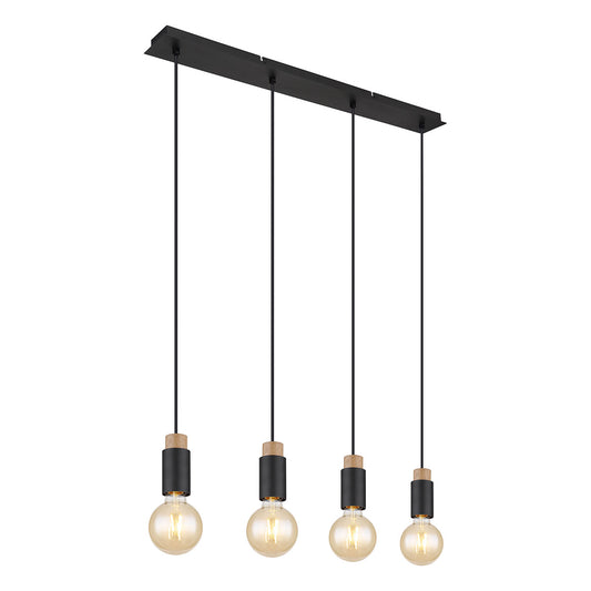 minimalistische-4-lichts-hanglamp-zwart-globo-matti-main-image