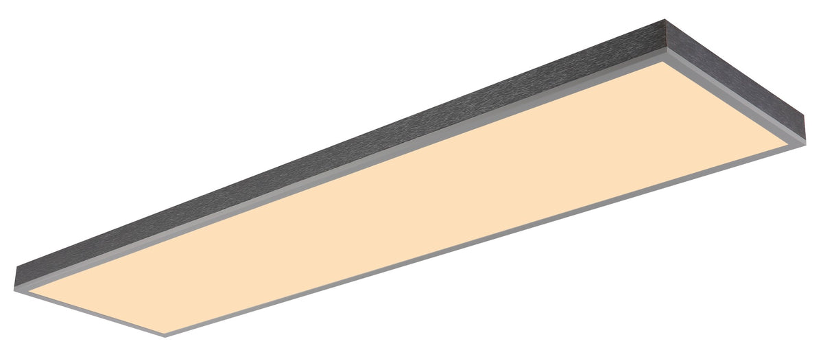 Lampada da soffitto LED in alluminio extra grande color argento – immagine 4