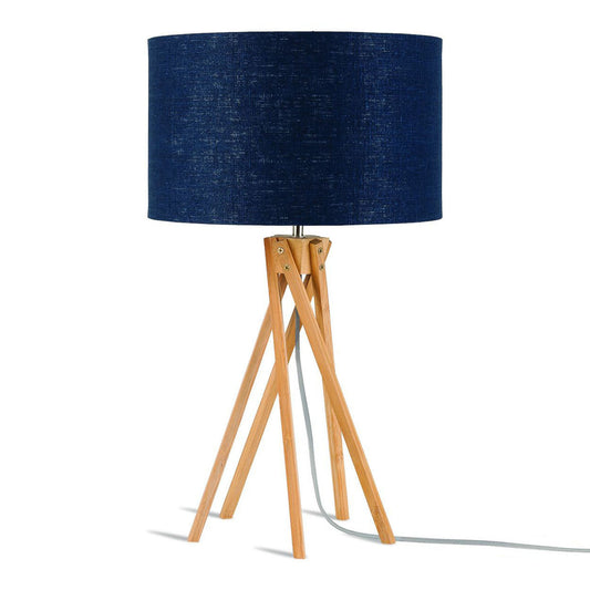 blauwe-tafellamp-bamboe-linnen-bohemien-good-mojo-kilimanjaro-main-image