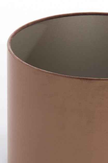bruingekleurde-cilindervormige-lampenkap-light-living-velours-variant-image7