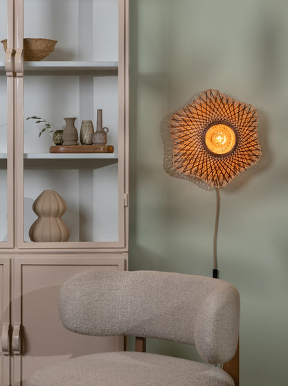 Lampada da parete in bambù naturale e marrone GOOD&MOJO Madura – immagine 3