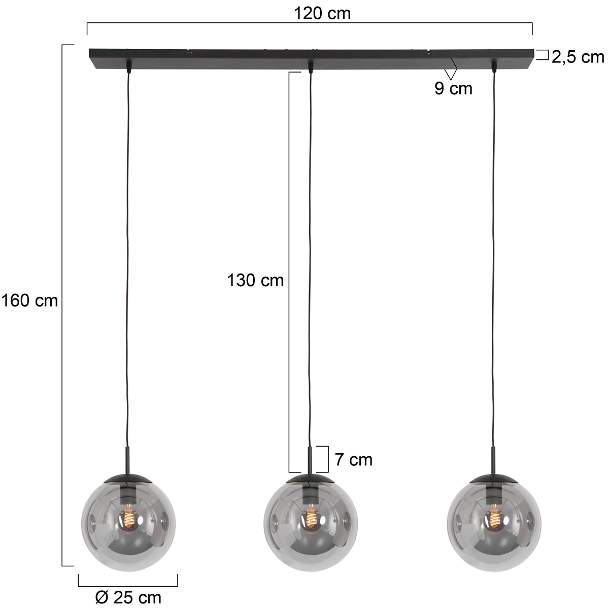 drielichts-zwarte-hanglamp-rookglazen-bollen-steinhauer-bollique-led-variant-image7