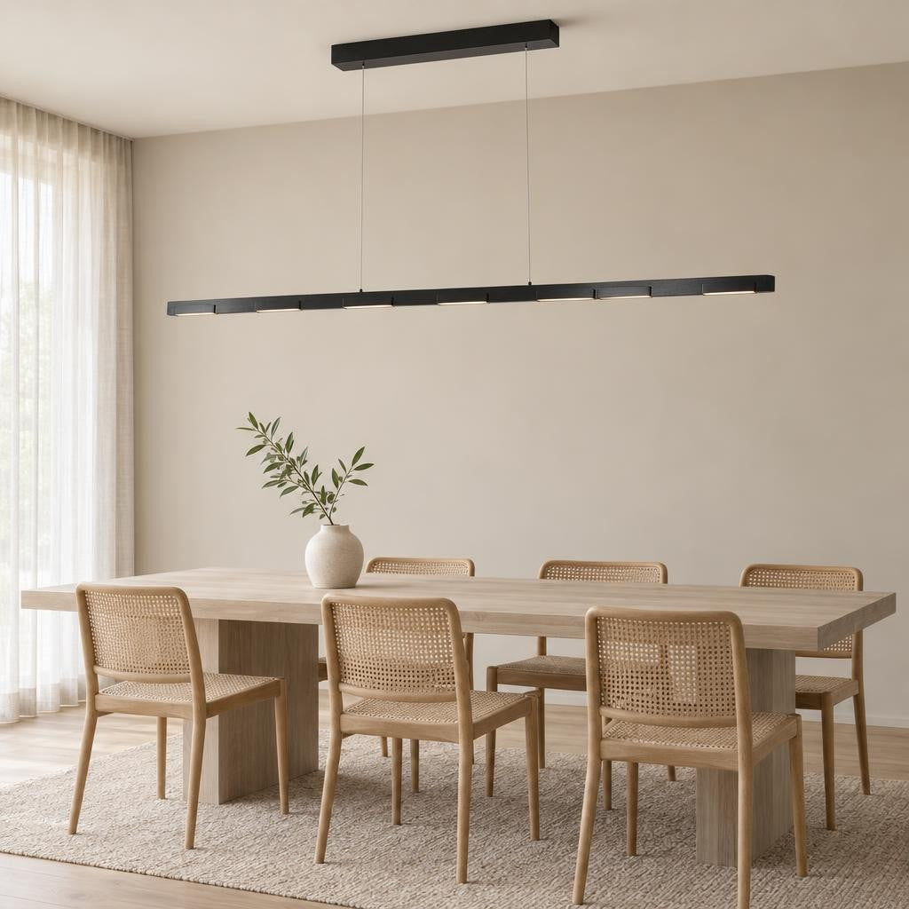 Steinhauer Bloc Black LED Pendant Light – lifestyle image