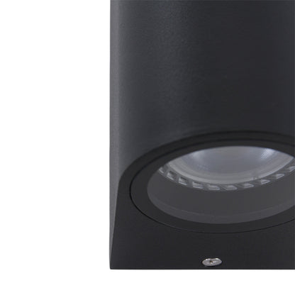 Moderne zwarte GU10 buitenwandlamp Steinhauer – afbeelding 5