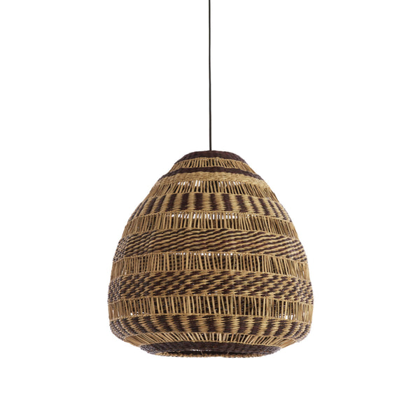 Bohemian zeegras hanglamp Soluna naturel & bruin
