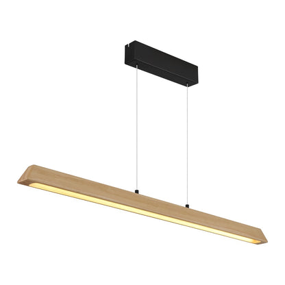 Luminária suspensa LED preta metálica com caráter