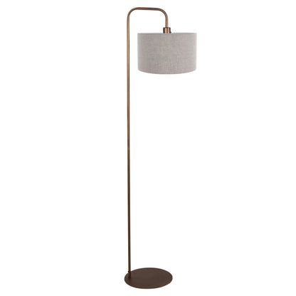bronskleurige-vloerlamp-met-grijze-linnen-kap-mexlite-forma-main-image