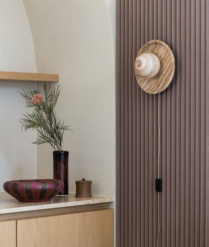 Grande applique in travertino color sabbia It's About RoMi Tivoli – immagine 4
